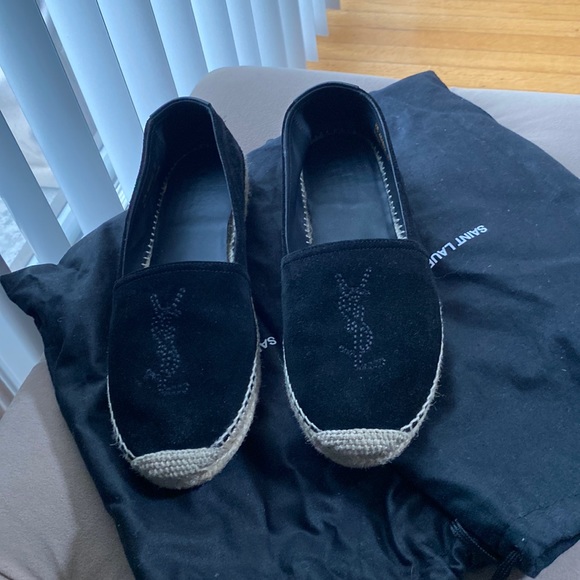 Saint Laurent black suede espadrille - Picture 2 of 11